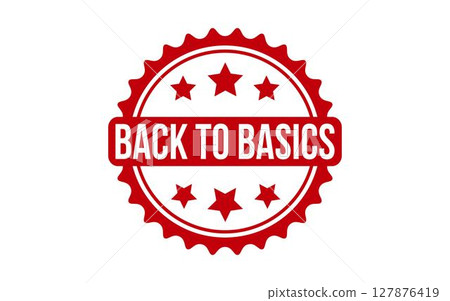 Back to basics Stamp. Red Back to basics Rubber grunge Stamp Back to basics Stamp. Red Back to basics Rubber grunge Stamp 127876419