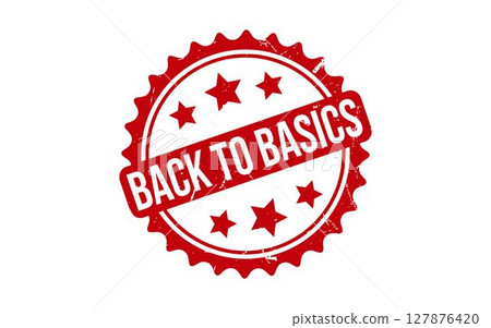 Back to basics Stamp. Red Back to basics Rubber grunge Stamp 127876420