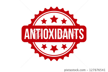 Red Antioxidants Rubber Stamp Seal Vector 127876541