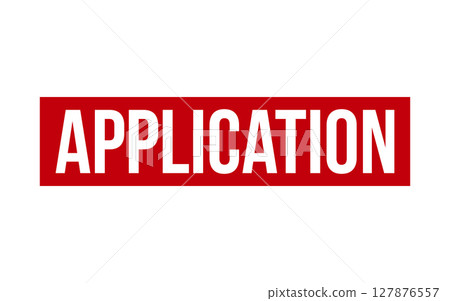 Application Rubber Stamp Seal Vector 127876557
