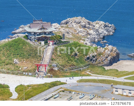 青森縣 無人機空拍蕪島、種差海灘附近的黑尾鷗繁殖地 青森縣 無人機空拍蕪島、種差海灘附近的黑尾鷗繁殖地 127876678