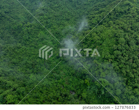 Aerial view of beautiful forest mountain landscape Aerial view of beautiful forest mountain landscape 127876833