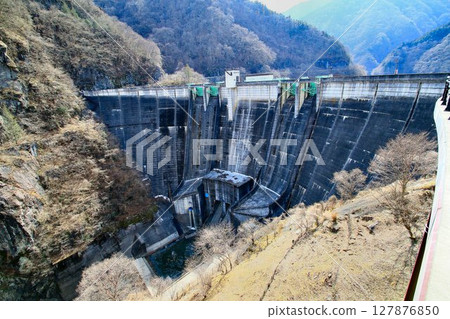 A dam built at the uppermost part of the Arakawa River... Chichibu "Futase Dam" 127876850