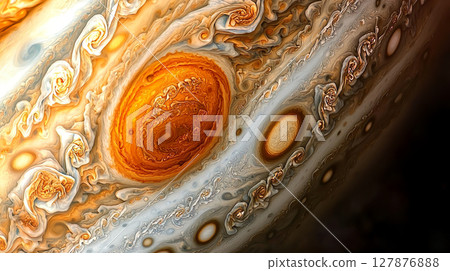 木星表面的美麗特寫圖像 127876888