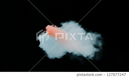 Abstract pastel smoke cloud texture background design element 127877247