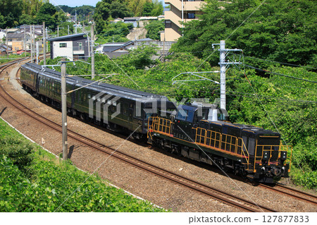 DD200 diesel locomotive and 50 series passenger car for the SL Hitoyoshi (JR Kyushu) 127877833
