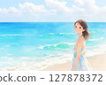 海灘上的女朋友 127878372