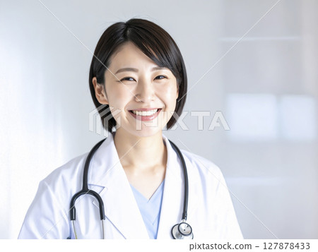 微笑的女醫生AI生成的圖像 127878433