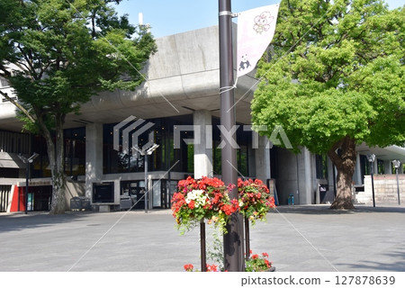 東京文化中心和台東區上野公園的新綠 東京文化中心和台東區上野公園的新綠 127878639