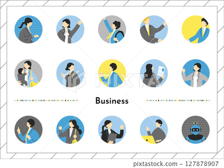 商業場景人物圖示集合 127878907