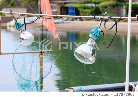 Streets and boats around Tsuiyama, Toyooka City (Seto Canal) 127878962