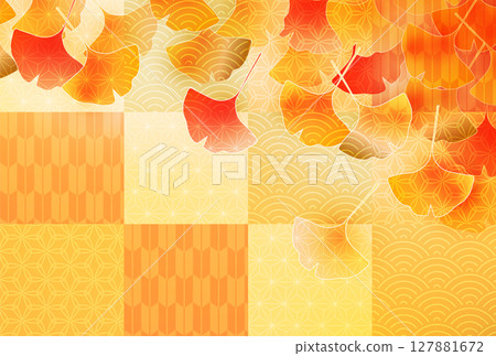  Autumn leaves maple autumn background 127881672