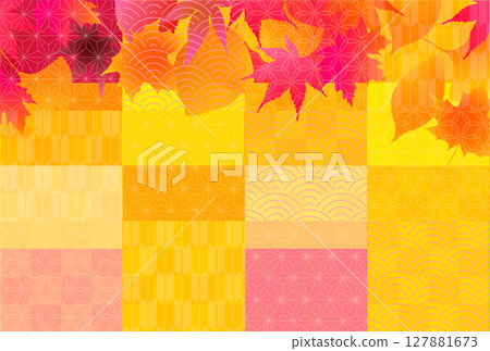  Autumn leaves maple autumn background 127881673