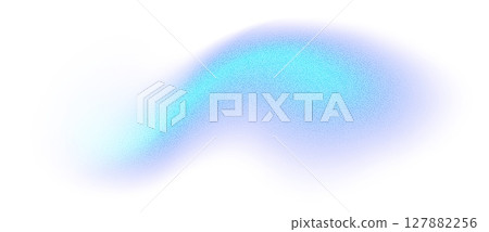 Abstract gradient shape with noise, blue blurred grainy color gradation, vibrant design element. Abstract gradient shape with noise, blue blurred grainy color gradation, vibrant design element. 127882256