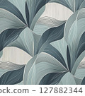 Retro plant pattern 127882344