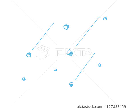 冰雹的簡單圖示 冰雹的簡單圖示 127882439