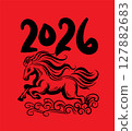 Chinese New Year 2026 Year of the Horse 127882683