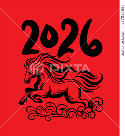 Chinese New Year 2026 Year of the Horse Chinese New Year 2026 Year of the Horse 127882683