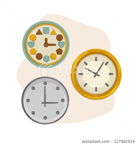 Illustration of clock 127882814