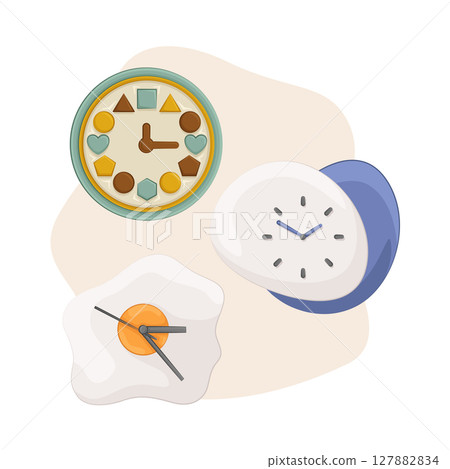 Illustration of clock 127882834