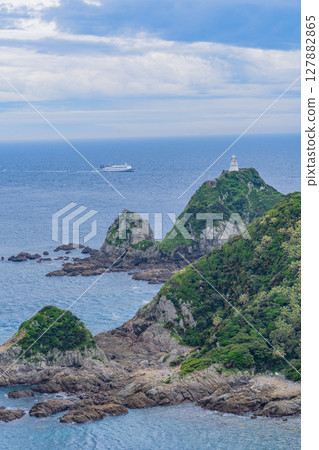 (Kagoshima Prefecture) Cape Sata, Lighthouse and Ships Offshore (Kagoshima Prefecture) Cape Sata, Lighthouse and Ships Offshore 127882865
