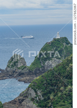 (Kagoshima Prefecture) Cape Sata, Lighthouse and Ships Offshore (Kagoshima Prefecture) Cape Sata, Lighthouse and Ships Offshore 127882867