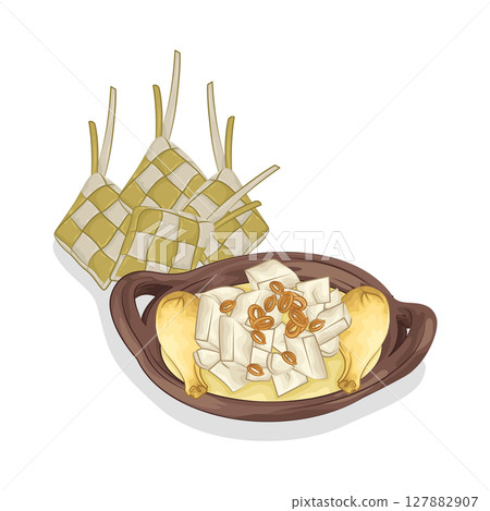 Illustration of opor Illustration of opor 127882907
