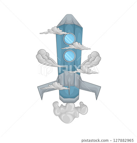 Illustration of rocket 127882965