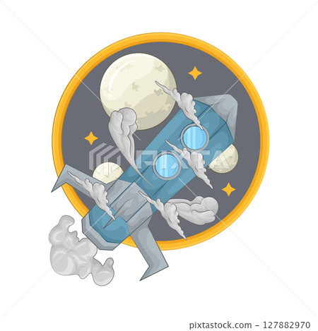 Illustration of rocket 127882970
