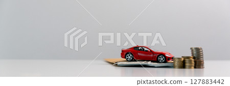 Business concept growth involves strategic financial management money loan investment bank real estate economic development encourage save buy home car education income stack investment economy return 127883442