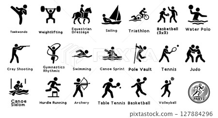 夏季運動象形圖集第 2 部分，夏季運動象形圖集 127884296