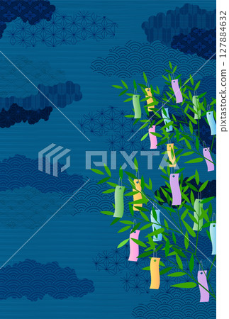 Tanabata summer strips background 127884632