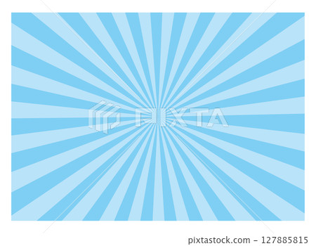 Simple blue concentrated line background material 127885815