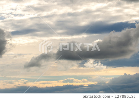 colorful dramatic sky with cloud at sunset colorful dramatic sky with cloud at sunset 127886155