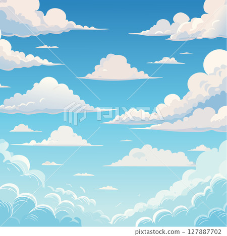 夏日天空與積雨雲 1:1 夏日天空與積雨雲 1:1 127887702