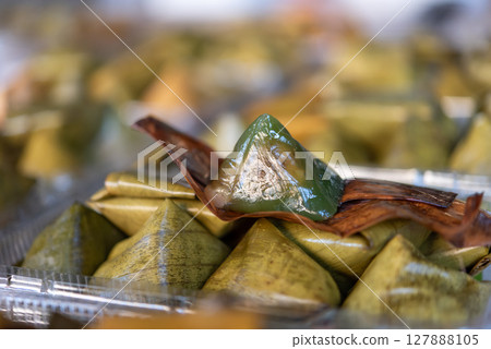 Nian gao or Chinese New Year's cake is sweet food 127888105