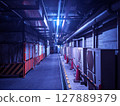 Scenery of a construction site in a back alley Scenery of a construction site in a back alley 127889379
