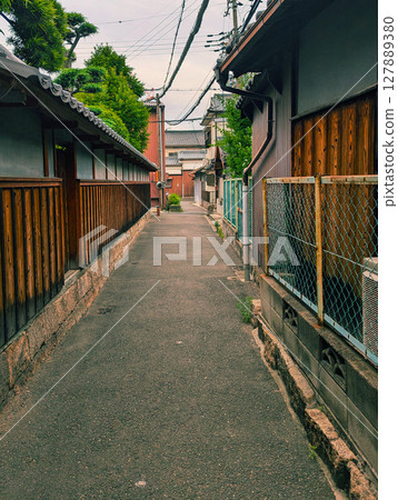 Old townscape Old townscape 127889380