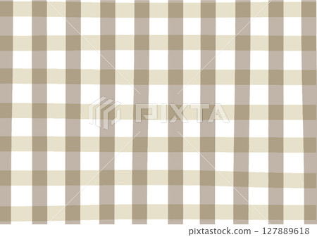 簡單的淺棕色方格圖案(背景/壁紙),線條粗 簡單的淺棕色方格圖案(背景/壁紙),線條粗 127889618