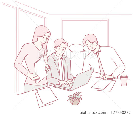 Effective Team Collaboration in Todays Modern Office Workspace Environment and Culture 127890222