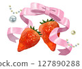 Cute strawberry illustration Lolita pattern 127890288