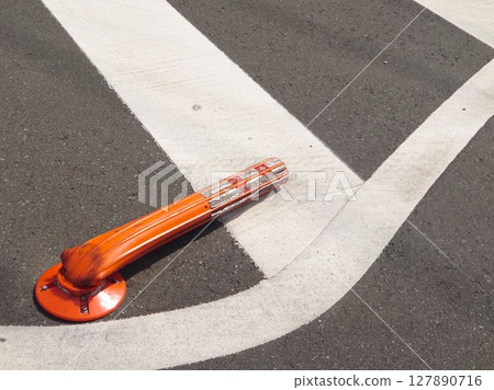 A soft cone that is bent A soft cone that is bent 127890716