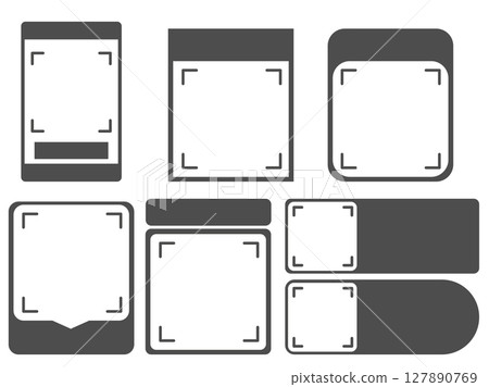 Barcode placement template material Barcode placement template material 127890769