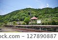 The platform at Masaki Station in Ebino City, Miyazaki Prefecture 127890887