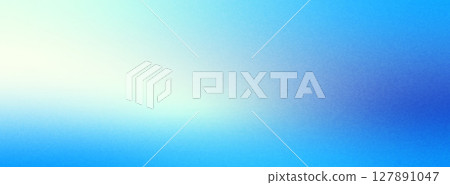Blur blue noise gradient background. Navy grainy texture gradation cover. Christmas soft cold transition. Fresh wide banner template. Horizontal smooth retro horizontal cover. Vector illustration 127891047