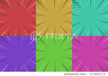 vintage pop art backgrounds feature distinct color patterns 127891213