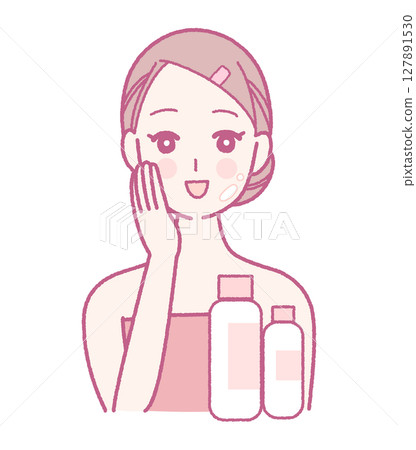 女性皮膚護理 127891530