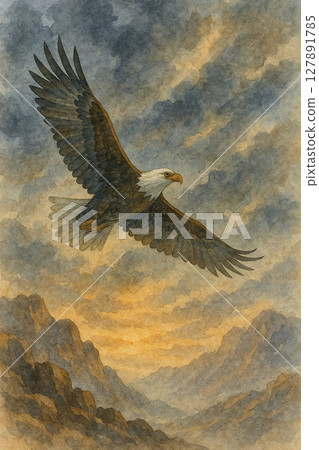 雄鷹衝破烏雲 | 暗夜幽谷的強勢翱翔 | 暴風雨中的自由靈魂 | 雄鷹飛越暴風雪的山脈 | 翱翔於烏雲密佈天空的英雄 雄鷹衝破烏雲 | 暗夜幽谷的強勢翱翔 | 暴風雨中的自由靈魂 | 雄鷹飛越暴風雪的山脈 | 翱翔於烏雲密佈天空的英雄 127891785