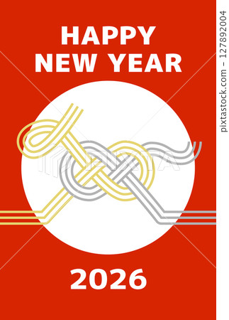 Mizuhiki New Year's card for the Year of the Horse 2026 Mizuhiki New Year's card for the Year of the Horse 2026 127892004