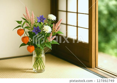 夏季形象飾品：佛壇花、盂蘭盆節 127892749